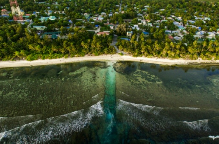 Historical Landmarks in Fuvahmulah. Fuvahmulah Old Harbour 