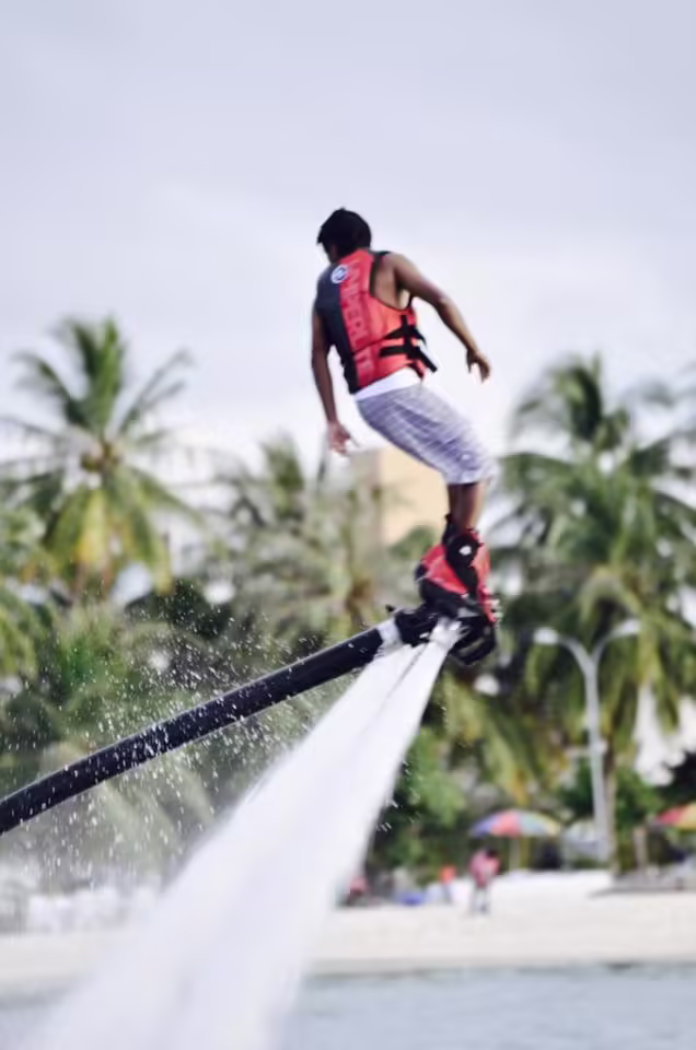 Flyboarding in the Maafushi