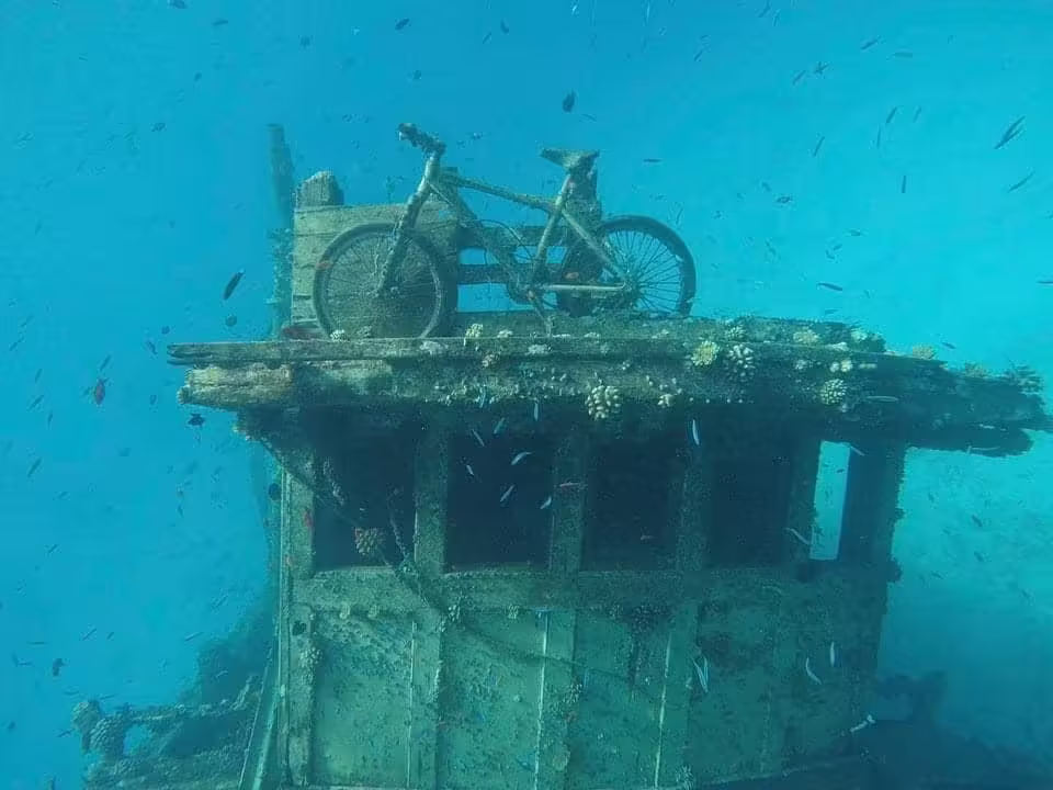Vaavu Shipwreck in Felidhoo Island